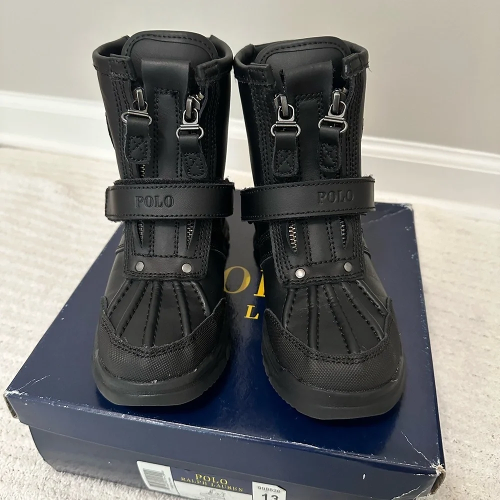 NWOT POLO RALPH LAUREN BLACK KIDS CONQUERED HI